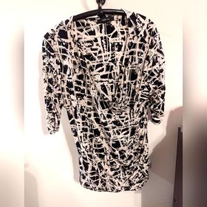 Blouse-Style & Co-Large-Black/White